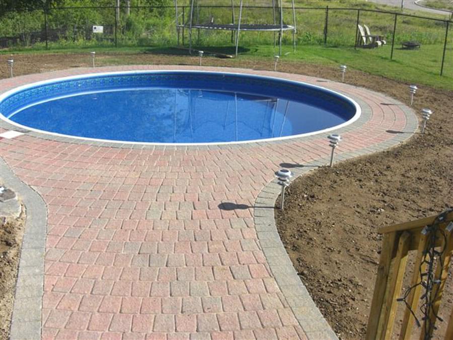 semi inground pool sizes